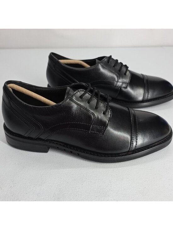 Men’s Clarks Un Hugh Cap Lace Up Black Leather Dress Shoes NIB 7M Formal Prom main image 6